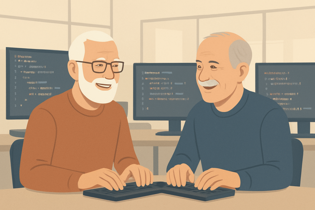 Šediny nejsou konec kariéry! Staří psi umí nové triky. chatgpt image 3. 11. 2025 17 50 31